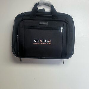 Reaction Kenneth Cole Black Laptop Bag